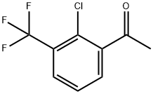 2'-氯-3'-(三氟甲基)苯乙酮分子式结构图