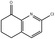 2-氯-6,7-二氢喹啉-8(5H)-酮分子式结构图