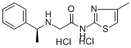 Acetamide, N-(4-methyl-2-thiazolyl)-2-((1-phenylethyl)amino)-, dihydro chloride, (-)-分子式结构图