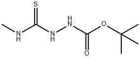 2-(甲基硫代氨基甲酰基)肼-1-甲酸叔丁酯分子式结构图