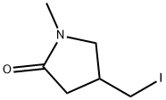 2-Pyrrolidinone, 4-(iodomethyl)-1-methyl-分子式结构图