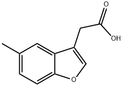 2-(5-甲基-1-苯并呋喃-3-基)乙酸分子式结构图