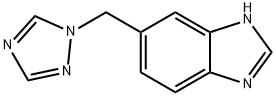 1H-Benzimidazole,5-(1H-1,2,4-triazol-1-ylmethyl)-(9CI)分子式结构图