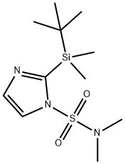 N,N-DIMETHYL-2-(TERT-BUTYLDIMETHYLSILANYL)IMIDAZOLE-1-SULFONAMIDE分子式结构图