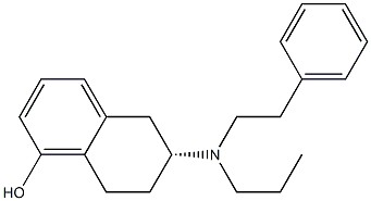 (R)-6-(PHENETHYL-PROPYL-AMINO)-5,6,7,8-TETRAHYDRO-NAPHTHALEN-1-OL HYDROCHLORIDE分子式结构图