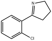 5-(2-氯苯基)-3,4-二氢-2H-吡咯分子式结构图