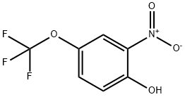 2-NITRO-4-(TRIFLUOROMETHOXY)PHENOL分子式结构图