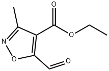 5-甲酰基-3-甲基异噁唑-4-羧酸乙酯分子式结构图