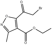 Ethyl 5-(2-bromoacetyl)-3-methylisoxazole-4-carboxylate分子式结构图