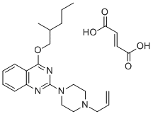 2-(4-Allyl-1-piperazinyl)-4-(2-methylpentoxy)quinazoline fumarate分子式结构图