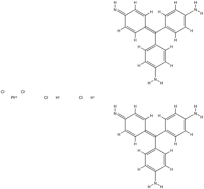 tetrachloroplatinate dianion-basic fuchsin complex分子式结构图