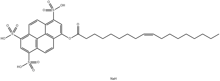 8-油酰氧芘-1,3,6-三磺酸三钠盐分子式结构图