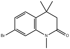 7-溴-1,4,4-三甲基-3,4-二氢-喹啉-2-酮分子式结构图