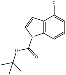 1-BOC-4-CHLOROINDOLE分子式结构图