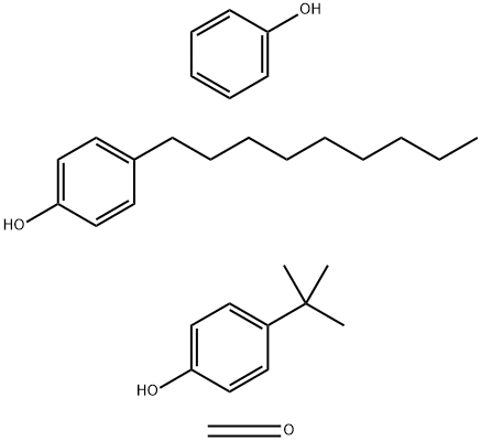 Formaldehyde, polymer with 4-(1,1-dimethylethyl)phenol, 4-nonylphenol and phenol分子式结构图