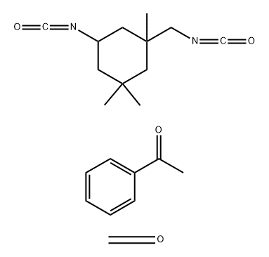 Formaldehyde, polymer with 1-phenylethanone, hydrogenated, polymers with 5-isocyanato-1-(isocyanatomethyl) -1,3,3-trimethylcyclohexane分子式结构图