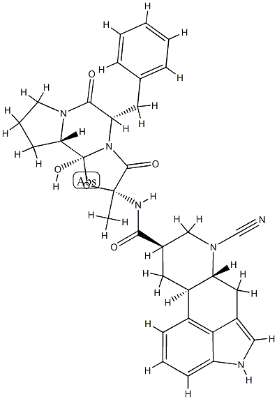 6-Nor-6-cyanodihydroergotaMine分子式结构图