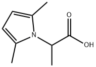 2-(2,5-二甲基吡咯-1-基)丙酸分子式结构图