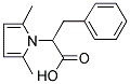 2-(2,5-二甲基-1H-吡咯-1-基)-3-苯基丙酸分子式结构图