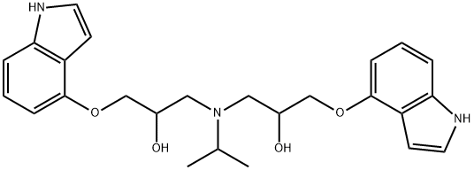 1,1'-[(1-Methylethyl)imino]bis[3-(1H-indol-4-yloxy)-分子式结构图