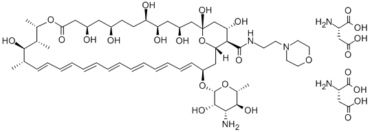 amphotericin B 2-morpholinoethyl amide diaspartate分子式结构图