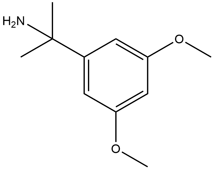 2-(3，5-dimethoxyphenyl)propan-2-amine hydrochloride分子式结构图