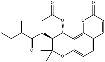 白花前胡香豆精I分子式结构图