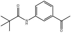 N-(3-乙酰基苯基)-2,2-二甲基丙酰胺分子式结构图