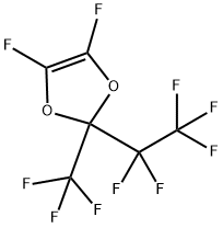 Perfluoro(2-ethyl-2-methyl-1,3-dioxole)分子式结构图