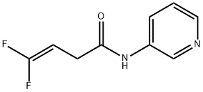 3-Butenamide,4,4-difluoro-N-3-pyridinyl-(9CI)分子式结构图