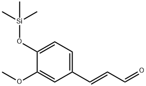 4-Hydroxy-3-methoxycinnamaldehyde, trimethylsilyl derivative分子式结构图