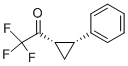 Ethanone, 2,2,2-trifluoro-1-(2-phenylcyclopropyl)-, (1S-cis)- (9CI)分子式结构图