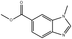 1-甲基-1H-苯并咪唑-6-羧酸甲酯分子式结构图