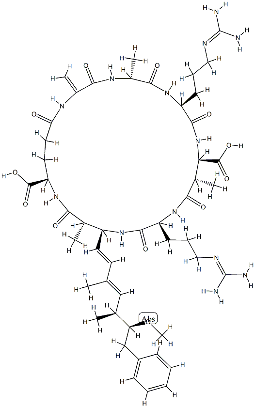 7-desmethylmicrocystin RR分子式结构图