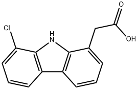 9H-Carbazole-1-acetic acid, 8-chloro-分子式结构图