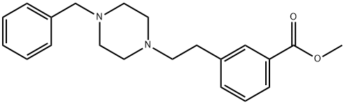 Methyl 3-(2-(4-(phenylmethyl)-1-piperazinyl)ethyl)benzoate分子式结构图