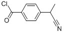 Benzoyl chloride, 4-(1-cyanoethyl)- (9CI)分子式结构图