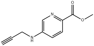 2-Pyridinecarboxylicacid,5-(2-propynylamino)-,methylester(9CI)分子式结构图