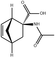 Bicyclo[2.2.1]hept-5-ene-2-carboxylic acid, 2-(acetylamino)-, (1R-exo)- (9CI)分子式结构图