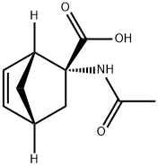 Bicyclo[2.2.1]hept-5-ene-2-carboxylic acid, 2-(acetylamino)-, (1R-endo)- (9CI)分子式结构图