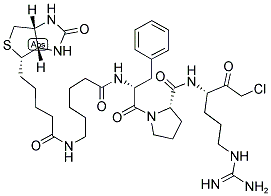 BIOTIN-C6-DPHE-PRO-ARG-CMK分子式结构图