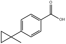 4-(1-甲基环丙基)苯甲酸分子式结构图