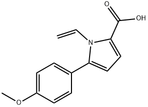 5-(4-METHOXY-PHENYL)-1-VINYL-1 H-PYRROLE-2-CARBOXYLIC ACID分子式结构图