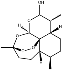 (3R,5AS,6R,8AS,9R,12R,12AR)-十氢-3,6,9-三甲基-3,12-环氧-12H-吡喃并[4,3-J]-1,2-苯并二氧杂卓-10-醇分子式结构图