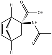 Bicyclo[2.2.1]hept-5-ene-2-carboxylic acid, 2-(acetylamino)-, (1S-endo)- (9CI)分子式结构图