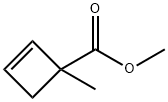 2-Cyclobutene-1-carboxylic acid, 1-methyl-, methyl ester (9CI)分子式结构图