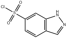 1H-吲唑-6-磺酰氯化分子式结构图