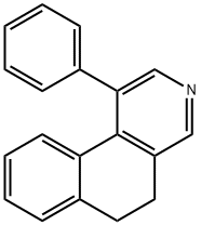 1-PHENYL-5,6-DIHYDRO-BENZO[F]ISOQUINOLINE分子式结构图