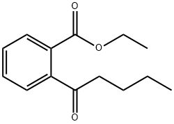 ethyl 2-pentanoylbenzoate分子式结构图