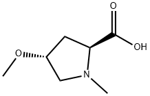 L-Proline, 4-methoxy-1-methyl-, trans- (9CI)分子式结构图